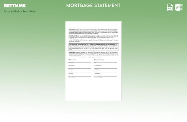 Извештај за хипотека од банка во модерен стил на Замбија Absa во шаблон формат 1